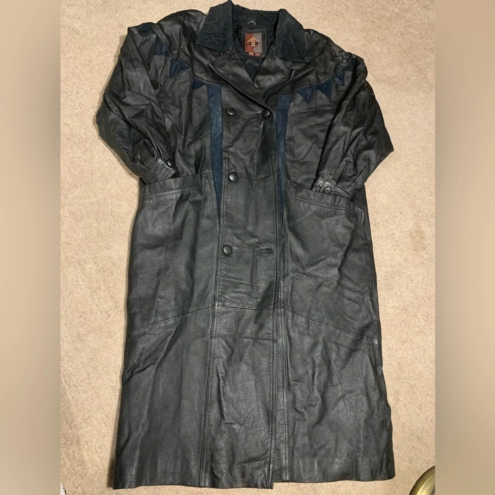 G III Leather Women’s Streetwear Long Trench Coat